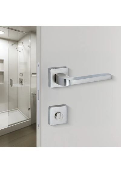 Sese Aysu Modeli Rozetli Wc Kapı Kolu Nikel Saten 200-241r-02-53