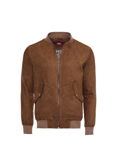 Taba Cepli Süet Bomber Mont - Wessi Siyah