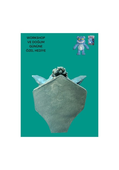 3d Stretchapalz Evil Bear Series Boyanmış Duvar Dekoru Dekoratif - Hediyelik Figür