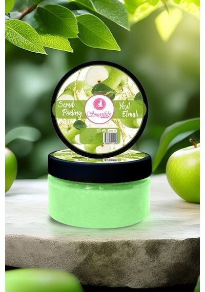 Yeşil Elma Canlandırıcı & Yumuşatıcı El Ayak Tırnak Bakım Manikür Pedikür Peeling 200ml