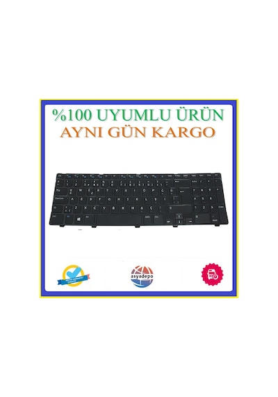 Dell Uyumlu Inspiron 15R-5521 Klavye Tuş Takımı Siyah Tr