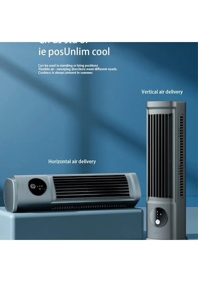 Hp-f21 Usb Şarjlı Sessiz Kule Tipi Masaüstü Mini Fan 3 Kademe Ofi