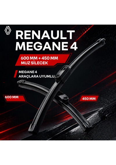 Renault Megane 4 Muz Silecek Takımı 600mm-450mm