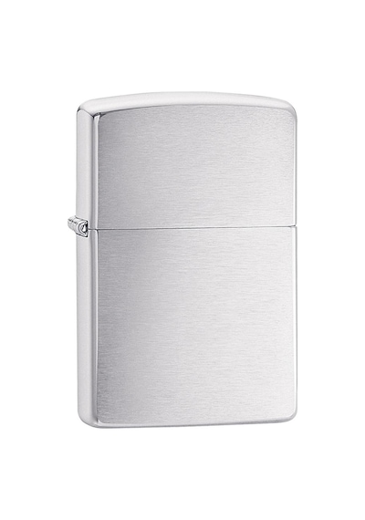 Zippo Çakmak 200 Classic Brushed Chrome Lighter. Klasik Fırçalama