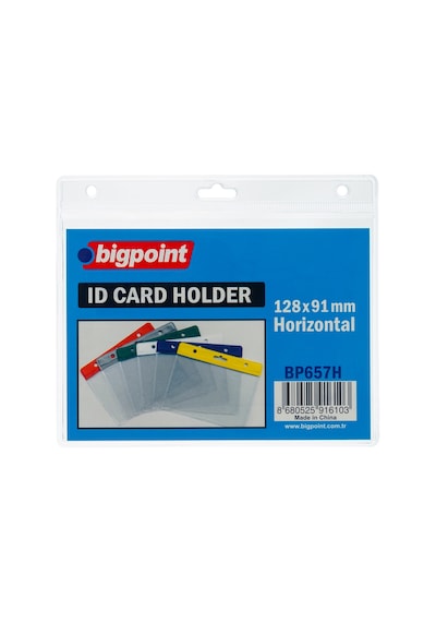 Bigpoint Kart Poşeti Yatay Şeffaf 128x91mm 10'lu Poşet
