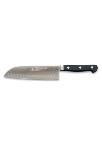 61950 - Sıcak Dövme Oluklu Santoku Şef Bıçağı 18 Cm Çok Renkli