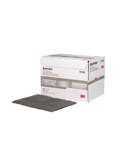 Scotch-brite 07448-each 7448 Ultra İnce El Pedi, 15,24 Cm X 22,86 Cm, Her Kutuda 20 Ped