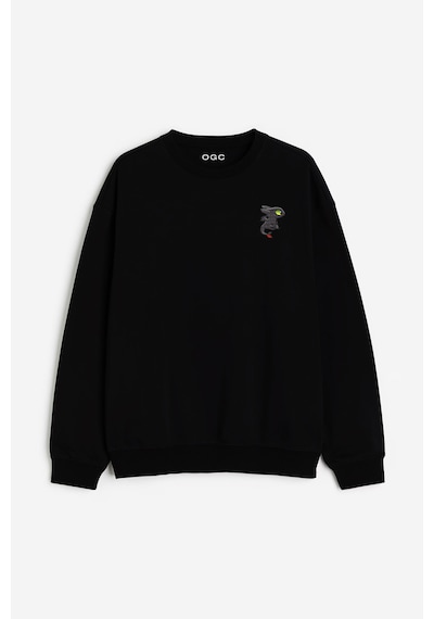 Ogc Ejderha Kombin Sweatshirt Siyah