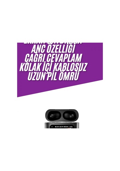 Dokunmatik Oled Ekranlı Bluetooth Kulaklık Kablosuz Şarj Ve Powerbank Kutulu 00