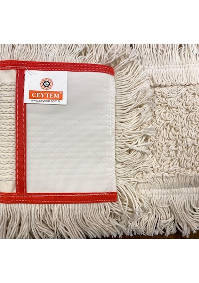 Ceytem Zincir Dikiş Nemli Mop Kırmızı Biyeli 50 CM