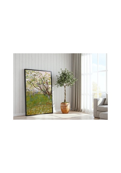 Van Gogh Van Gogh Arles'da Çiçek Açan Bahçe Çerçevesiz Poster 21x30 Cm A4 Tablo Van Gogh