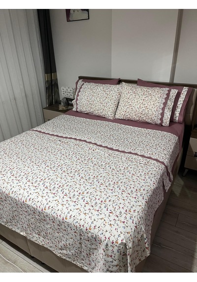 Çift Kişilik Nevresim Takımı Koyu Gülkurusu