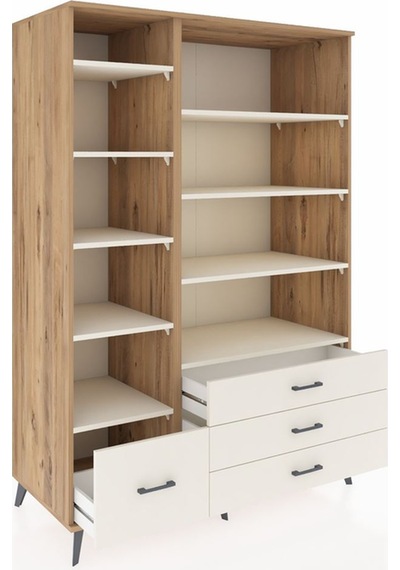 Kronos Dolap 9 Raflı 4 Çekmeceli 132x59x195 Çam-aytaşı/aytaşı Çam Kronos Dolap 9 Raflı 4 Çekmeceli 132x59x195 Çam-aytaşı/aytaşı Çam