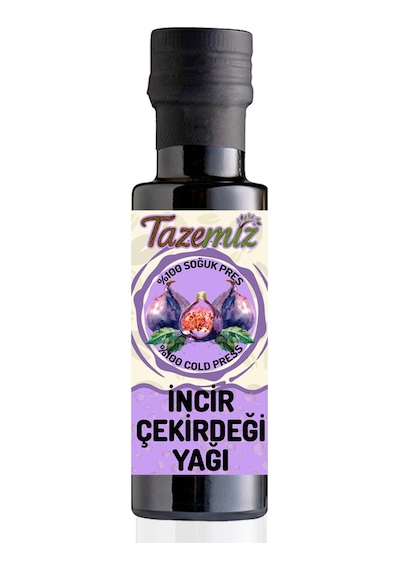 Tazemiz Soğuk Sıkım İncir Çekirdeği Yağı 100 ML
