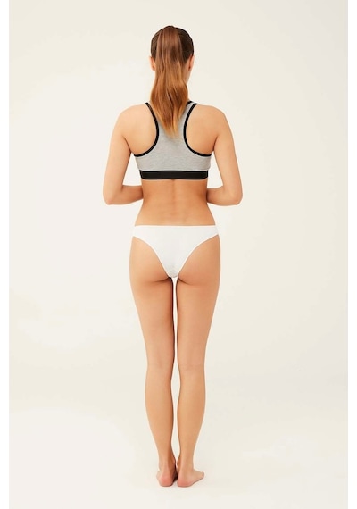 U.S. Polo Assn. Kadın Siyah - Beyaz - Ten - Beyaz - Ten 5 Li Brazilian Slip 67007 Beyaz