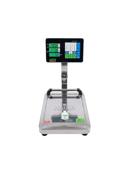 Hana Airbus-lcd 150 Kg Boyunlu Dijital Terazi - Akülü Hesaplamalı Katlanır Kantar