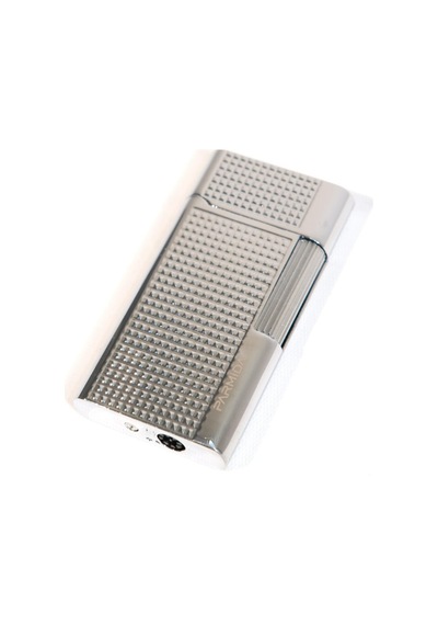 Parmida Soft Flame Gümüş İşlemeli Metal Puro Çakmağı - Tr9541