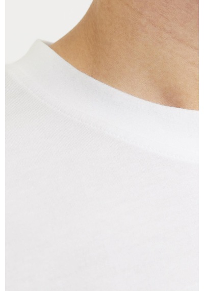 Jack & Jones Jcotarmac Camo Front Tee Ss Crew Neck Ln P.beyaz Renkli