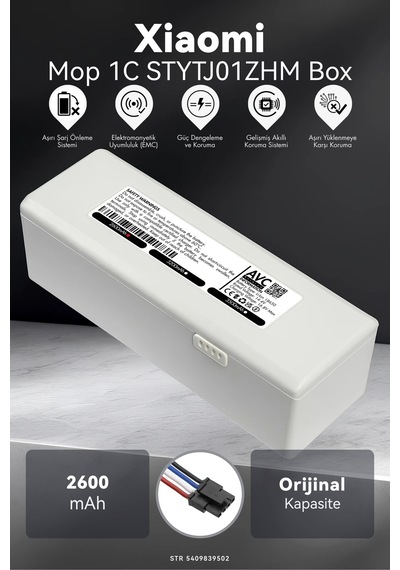 Xiaomi Mi Vacuum Mop 1c 2600mah Box Robot Süpürge Bataryası D.k