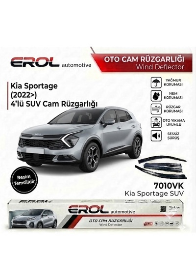 Kia Sportage 2022 4'lü Mugen Cam Rüzgarlığı