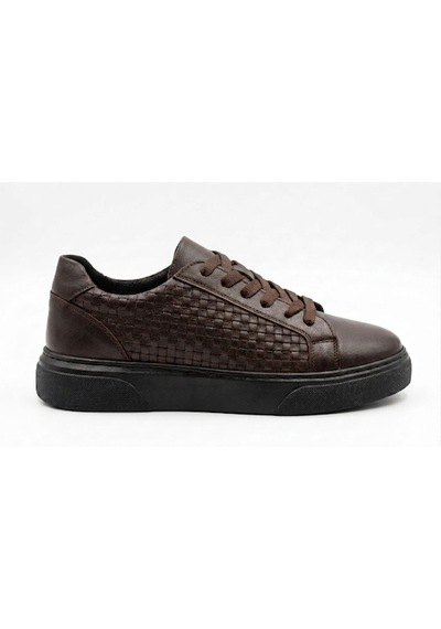 Growish Gd0110 Hakiki Deri Yüksek Taban Modern Örgün Desen Yüksek Eva Taban Sneaker Ayakkabı Koyu Kahverengi Growish Gd0110 Hakiki Deri Yüksek Taban Modern Örgün Desen Yüksek Eva Taban Sneaker Ayakkabı Koyu Kahverengi