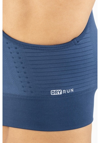 Maraton Active Slimfit Kadın Bisiklet Yaka Kolsuz Fitness Gece Mavisi Bra 813047-Gece Mavisi Koyu Mavi