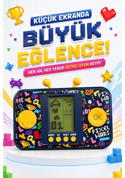 Torima GC016 Oyun Kolu Atari Joystick Tetris Gameboy