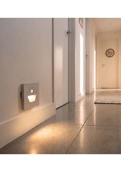 4 Adet Noas Yl69 1522 1w Füme Kasa Sensörlü Koridor Aydınlatması 3200k Gün Işığı