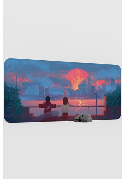 Akira Anime V2 - 90x40 Xxl Gaming Kauçuk Kaymaz Taban Mouse Pad Fare Altlığı