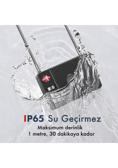 Hbb-k Hi Kilit Apple Android Uyumlu Akıllı Valiz Kilidi Siyah