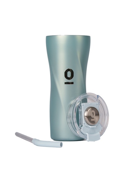 Paslanmaz Çelik Mint Metalik Tumbler Termos 550 Ml Pipetli Vakumlu Kapaklı No:136