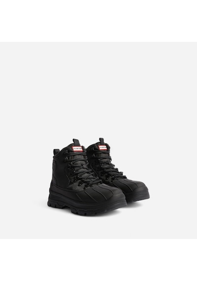 Hunter Mens Explorer Duck Boot Erkek Siyah Kısa Bot Mfs1000ptp-blk Siyah