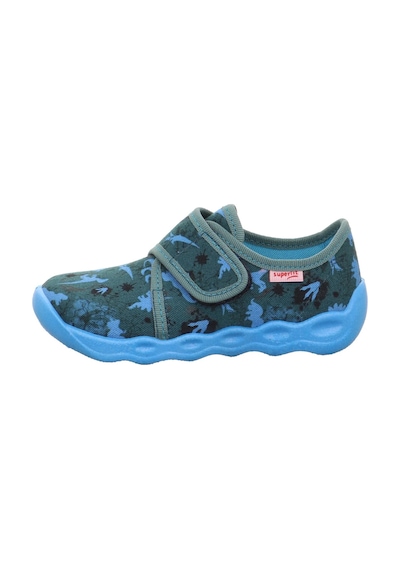 Superfit Bubble Çocuk Ev Kreş Ayakkabısı - Haki Mavi 006273-7010 Haki - Mavi