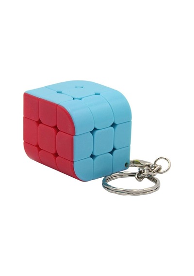 3x3x3 Renkli Magic Cube Anahtarlık Hızlı Dönüşlü Dayanıklı Ve Taşınabilir Akıl Zeka Küpü
