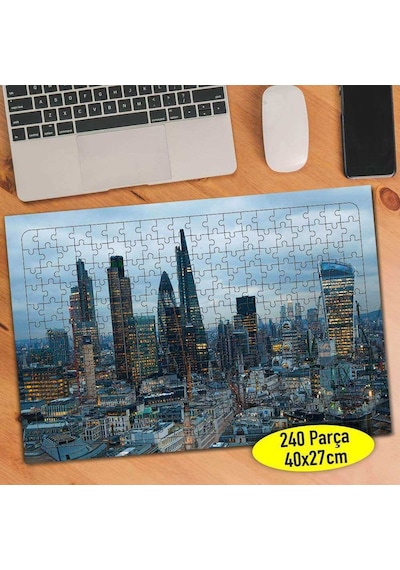 Londra Metropol Manzarası 240 Parça Puzzle Yapboz Tablo-77773287