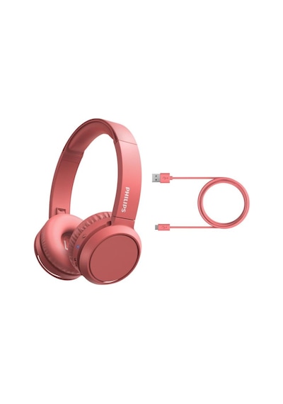 Philips Mikrofonlu Kablosuz Kulak Üstü Kulaklık - Kırmızı TAH4205