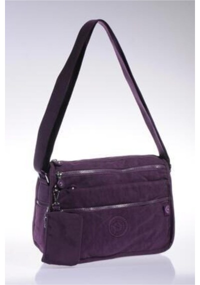 Smart Bags Kadın Mor Krinkıl Kumaş Çapraz Çanta 1128