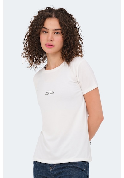 Slazenger Paytons Kadın Ekru Tişört Ekru