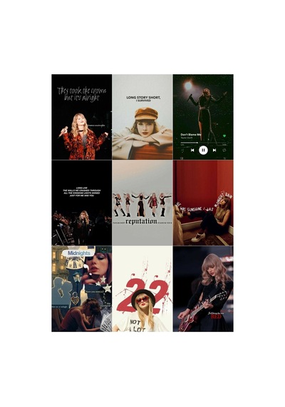 Taylor Swift 2 No Çoklu Sticker Seti Diğer