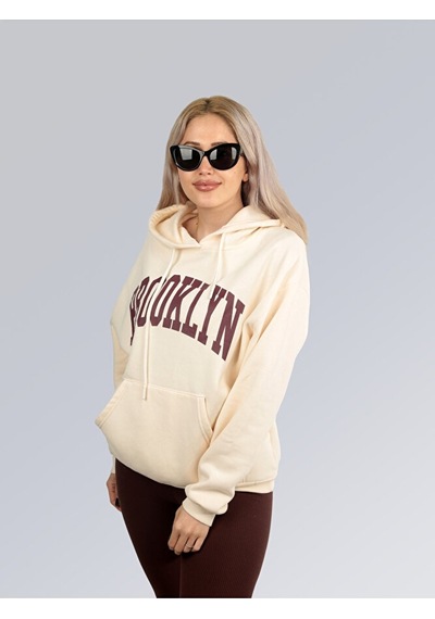 Metropol Stili Kapüşonlu Sweatshirt 001