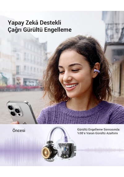 Ugreen Hitune S3 True Clip Bluetooth 5.4 Kulak İçi Kulaklık Ugreen Hitune S3 True Clip Bluetooth 5.4 Kulak İçi Kulaklık