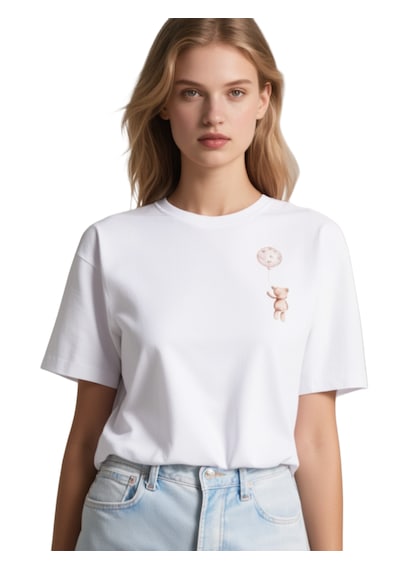 Ogc Oyuncak Ayı Oversize Unisex T-shirt Beyaz