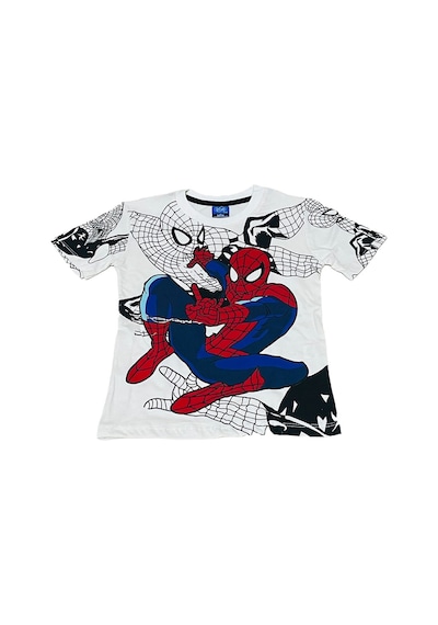 Sml Tekstil Spiderman Temalı Çocuk Tişört Ve Şort Takımı Siyah