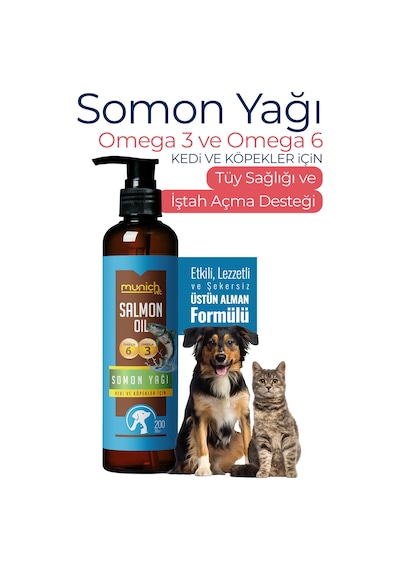 Munich Vet Salmon Oil Somon Yağı 200 ML