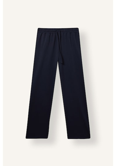 Defacto %100 Pamuk Beli Bağcıklı Relaxed Fit Düz Paça Pijama Altı J0330ax26aunv135 Lacivert-nv135