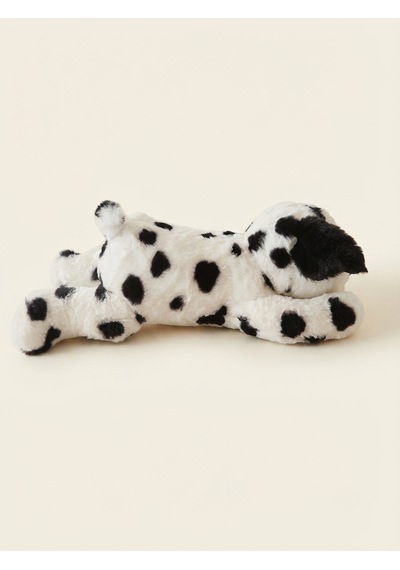 Peluş Yatan Dalmaçyalı Köpek-50 Cm Siyah-beyaz