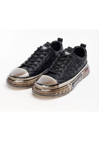 Marcomen 18219 Casual Erkek Deri Sneaker Ayakkabı Siyah