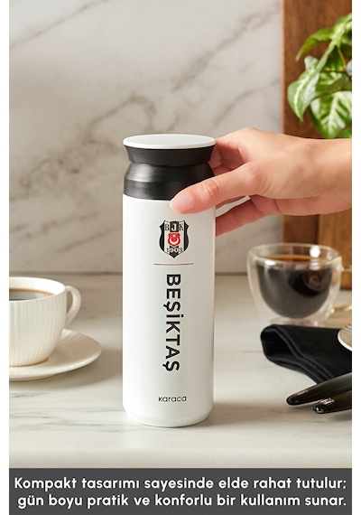 Karaca X Beşiktaş Lisanslı Logo Termos 500 Ml Beyaz