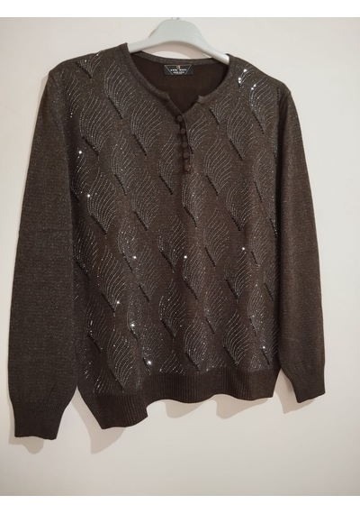 Anne Moda Ankara Üstün Kalite, Standart Beden, Kapri Kollu, Pamuk-akrilik Karışımı, Şık, Triko Kazak/bluz Koyu Kahverengi Anne Moda Ankara Üstün Kalite, Standart Beden, Kapri Kollu, Pamuk-akrilik Karışımı, Şık, Triko Kazak/bluz Koyu Kahverengi