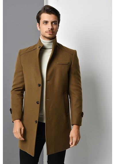 Plt8391 Dewberry Erkek Palto-camel Camel